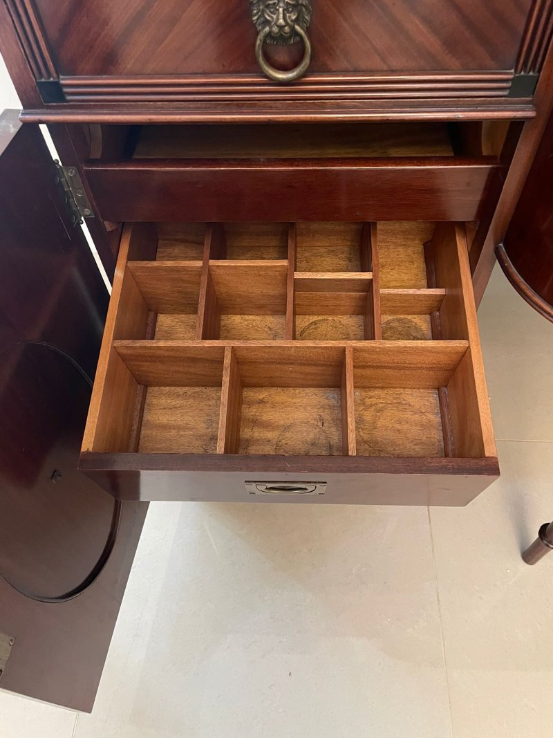 Outstanding Quality Antique Edwardian Mahogany Sideboard by Goodall of Manchester - Image 17